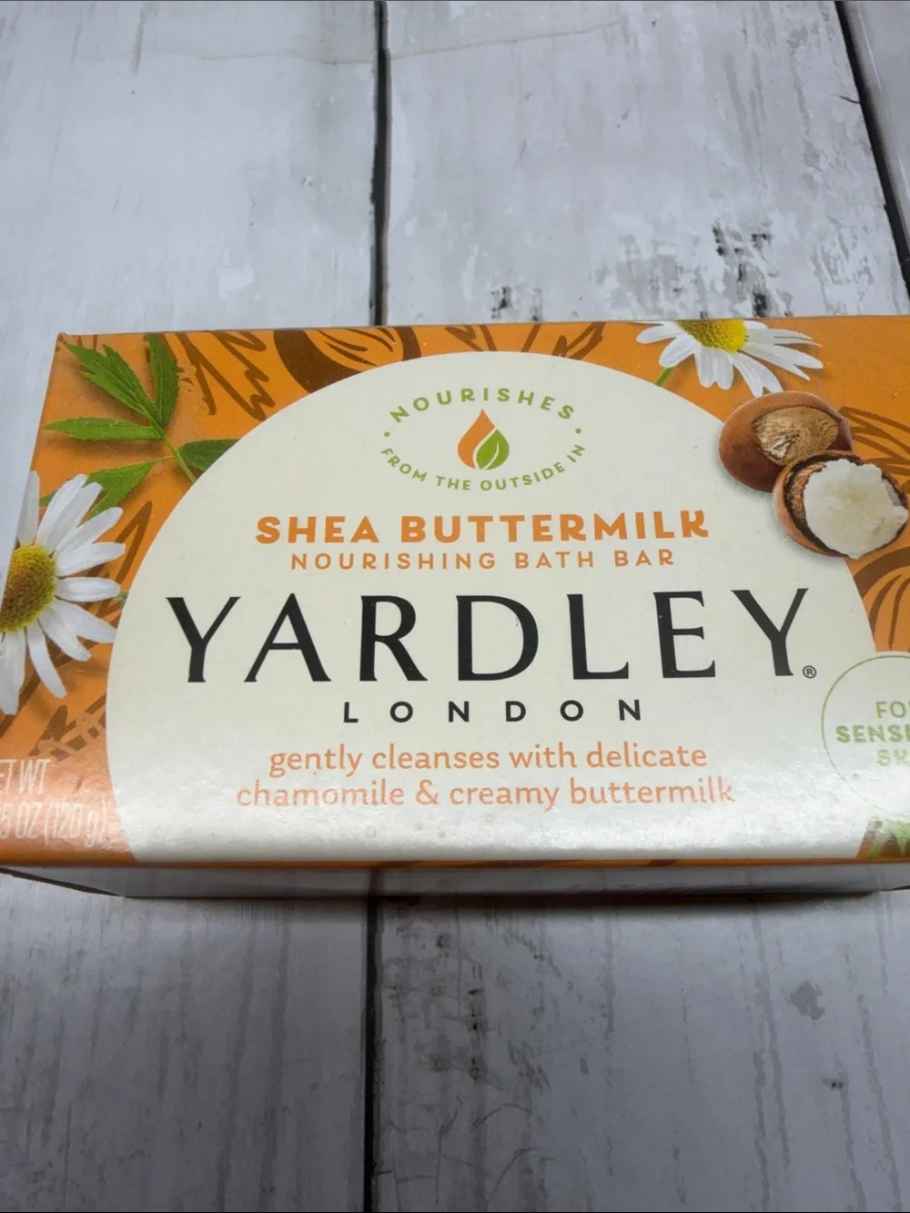 Yardley London Nourishing Bath Bars - Cream, Pink, Orange 4 Bars New